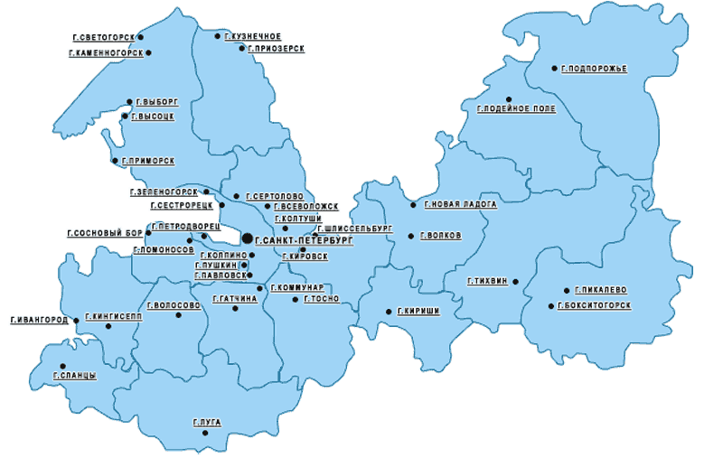 Ленинградская область западные районы. Карту Санкт Петербургской области Ленинградской области карта. Ленинградская область города Ленинградской области на карте. ЛЕНОБЛАСТЬ на карте по районам города. Карта районов Ленинградской области.